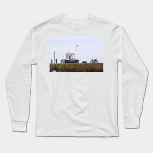 Glad Tidings VII - the harbour wall at Seahouses, Northumberland, UK Long Sleeve T-Shirt